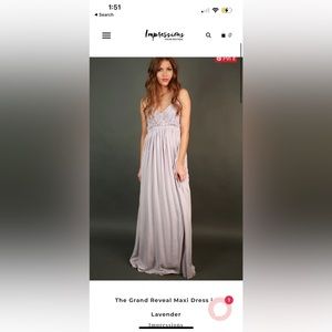 Wishlist apparel the grand reveal maxi dress